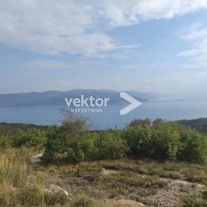 Brseč, Zagore, zemljište s fenomenalnim pogledom