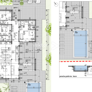 Buje, okolica, građevinsko zemljište s građevinskom dozvolom i projektom 
