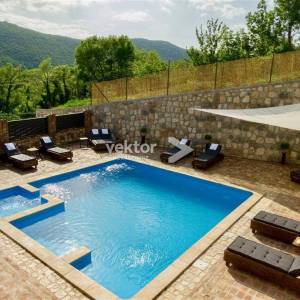 Drivenik, kamena kuća s bazenom 