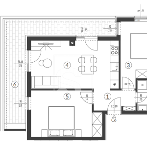 Dvosoban stan - Šikići, Pula