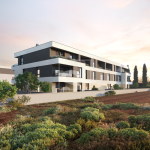 Dvosoban stan u Štinjanu, prizemlje s dvorištem