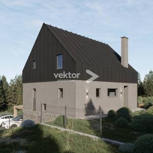 Fužine, zemljište s građevinskom dozvolom, 500 m od jezera