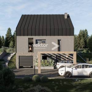 Fužine, zemljište s građevinskom dozvolom, 500 m od jezera