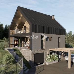 Fužine, zemljište s građevinskom dozvolom, 500 m od jezera