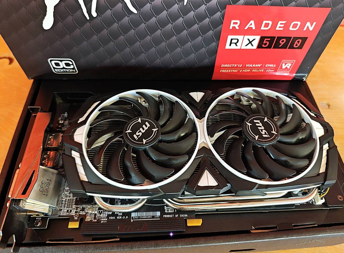 grafička kartica RX 590 8gb GDDR5 Radeon MSI ARMOR OC