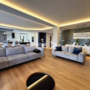 Ika, Opatija, okolica, moderna kuća s bazenom i pogledom na more