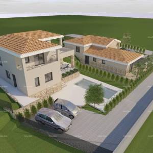 Istra. Bibići. Prodaja građevinskog zemljišta sa ishodovanom pravomoćnom građevinskom dozvolom., Bibići.