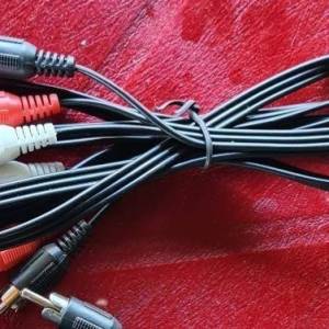 Kabel- 3 činče crni, crvani bijeli