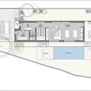 Kanfanar, moderna kuća u Roh-bau fazi
