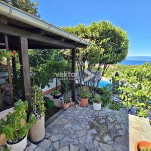 Kostrena, šarmantna kuća s uređenom okućnicom i bazenom, pogled