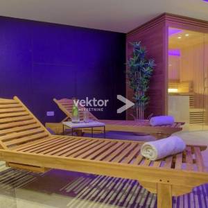 Krk, moderna kuća s bazenom i pogledom na more