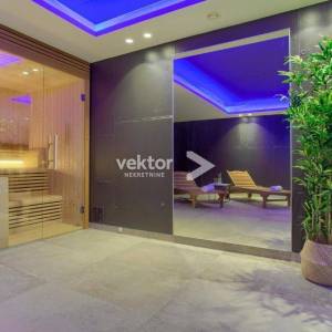 Krk, moderna kuća s bazenom i pogledom na more