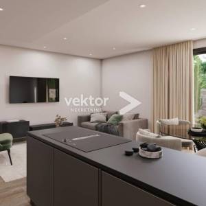 Krk, novogradnja, stan s okućnicom