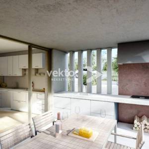 Labin, okolica, novogradnja s bazenom i 2.400m2 okućnice