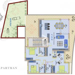 Lovran, penthouse s pogledom na more