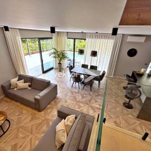 Mošćenička Draga, moderna kuća s bazenom, novogradnja