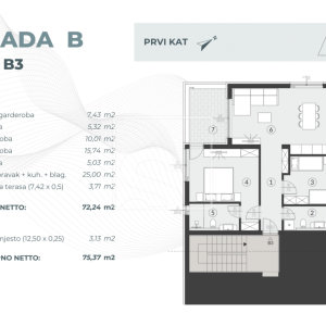 Novogradnja na odličnoj lokaciji s bazenom