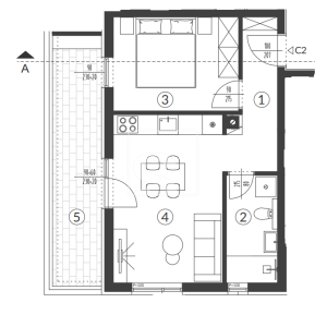 Novogradnja Šikići - stan u prizemlju 