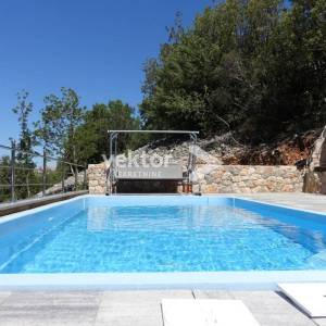 Okolica Senja, nova kuća s bazenom 