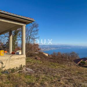 OPATIJA, BREGI - idealna vila u blizini mjesta Opatija, skoro dovršena, pogled na more i prekrasna okućnica