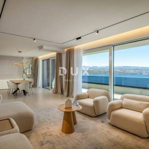 OPATIJA, CENTAR - 134m2 prestižni objekt za najam u vrhunskoj novogradnji, panoramski pogled na more