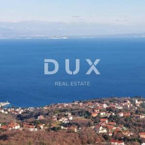 OPATIJA, IČIĆI, POLJANE- građevinsko zemljište 2231m2 s 3 kuće starine 250m2 s panoramskim pogledom na more 