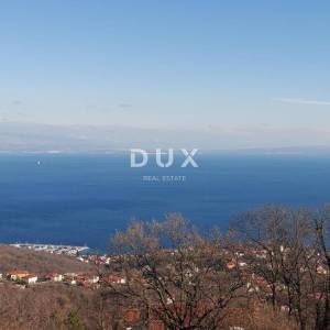 OPATIJA, IČIĆI, POLJANE- građevinsko zemljište 2231m2 s 3 kuće starine 250m2 s panoramskim pogledom na more 