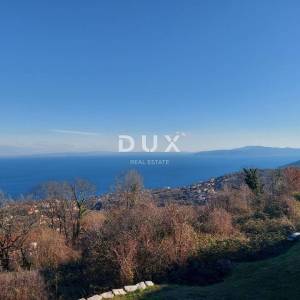 OPATIJA, IČIĆI, POLJANE- građevinsko zemljište 2231m2 s 3 kuće starine 250m2 s panoramskim pogledom na more 
