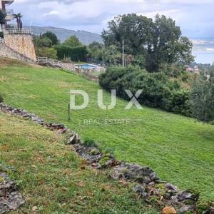 OPATIJA, LOVRAN- građevinsko zemljište 1220m2 s panoramskim pogledom na more za stambenu zgradu- stanove/ obiteljsku kuću /vill...
