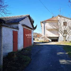 Pićan, kuća sa dva stana i 4500m2 građevinskog zemljišta