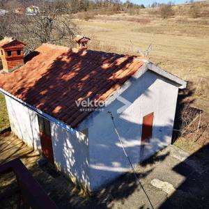 Pićan, kuća sa dva stana i 4500m2 građevinskog zemljišta