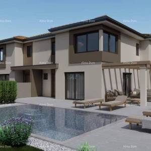 Poreč, Dvije moderne vile s bazenom i saunom u izgradnji – Istra