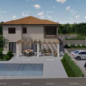 Poreč, Dvije moderne vile s bazenom i saunom u izgradnji – Istra