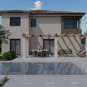 Poreč, Dvije moderne vile s bazenom i saunom u izgradnji – Istra