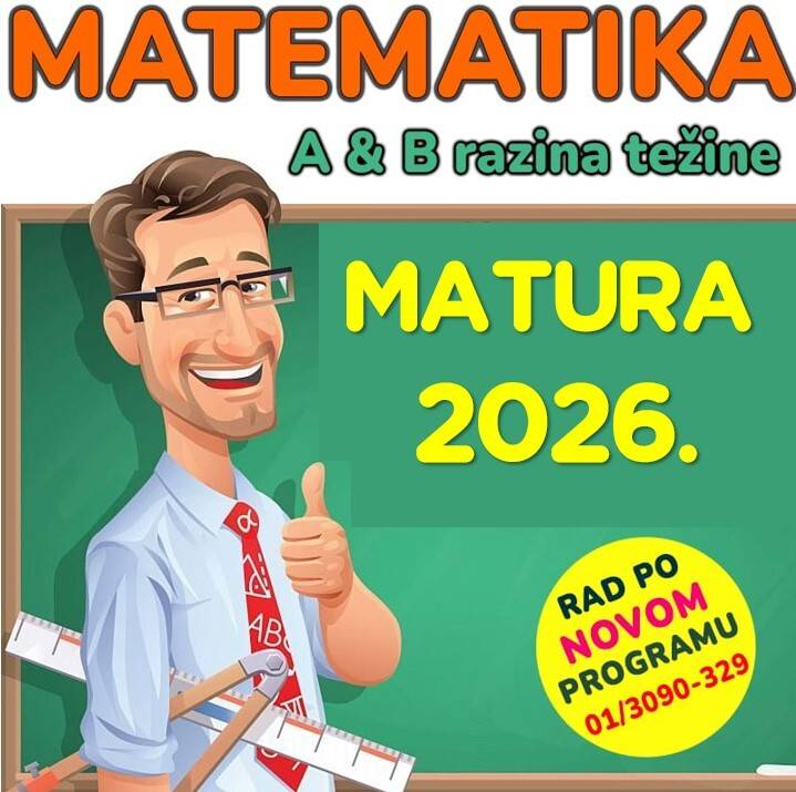 Pripreme za DRŽAVNU MATURU iz matematike (A i B razina)