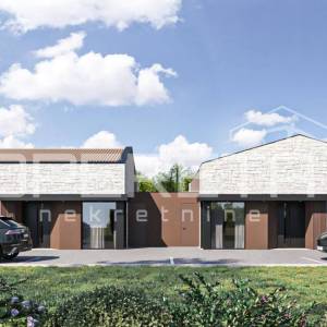 Istra, Poreč okolica- Moderna prizemnica s galerijom i bazenom
