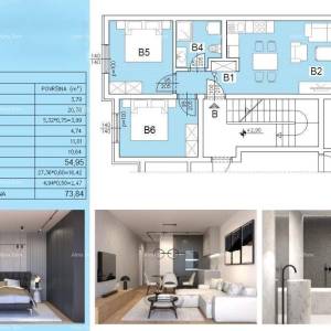 Prodaja - Moderan stan u novom privatnom stambenom kompleksu u Šijani, Pula! F-B
