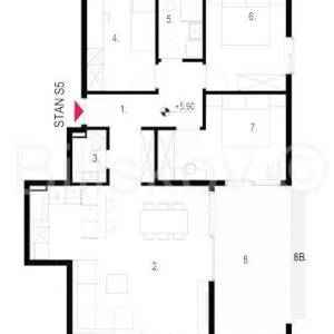 Prodaja,stan površine 111m2 u luksuznom resortu,Kaštela