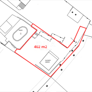 ŠIBENIK, BILICE – Građevinsko zemljište s bazenom, 500m²