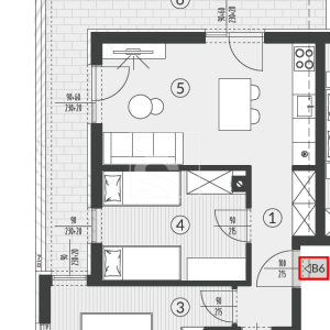 Šikići - stan na 1. katu s parkingom 