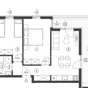 Šikići - zgrada C - dvosoban stan u prizemlju