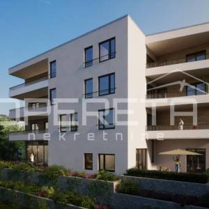 Stan 3S, 94,81 m² na povišenom položaju sa pogledom na more, Makarska