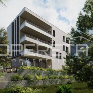 Stan 3S, 94,81 m² na povišenom položaju s pogledom na more, Makarska