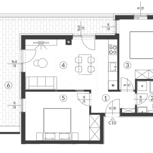 Stan na 2. katu novogradnje + 2 parkirna mjesta
