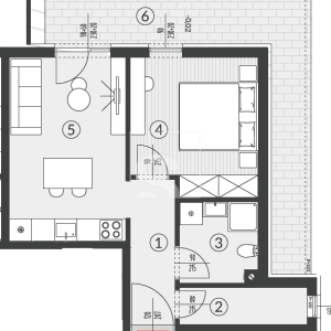 Stan na mirnoj lokaciji - prizemlje 