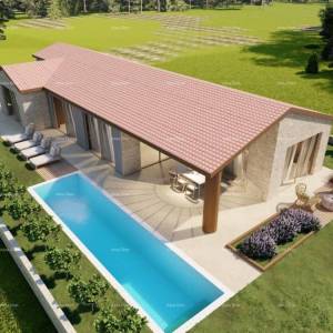 Top ponuda! Prodaja zemljišta s građevinskom dozvolom, za izgradnju obiteljske kuće s bazenom, Tinjan!