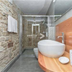 Tribalj, rustikalna kamena kuća s bazenom