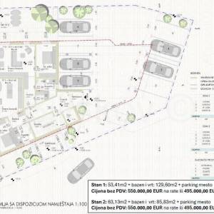 UMAG, APARTMAN + vrt + bazen + PM, površine 148,96 m2, NOVOGRADNJA