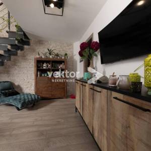 Vrbnik, kamena vila s bazenom