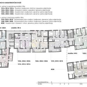 Zagreb,Črnomerec 4-soban stan(102B) 82,47m2 na 1katu s balkonom